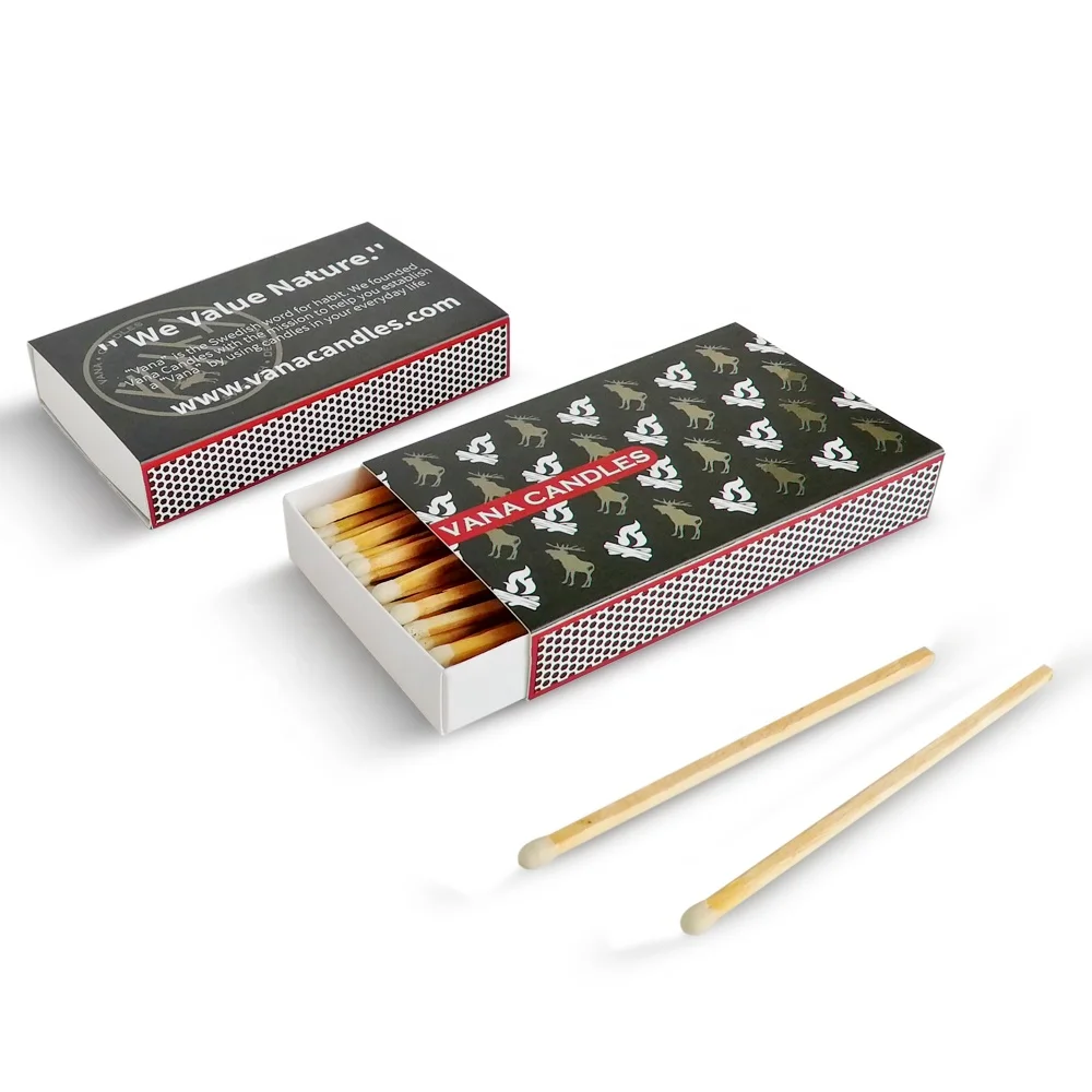Factory directly supply custom safety candle matches wooden match sticks in bulk