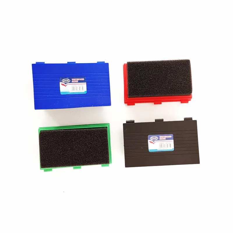 Colourful magnetic sponge white board eraser plastic whiteboard eraser with storage box