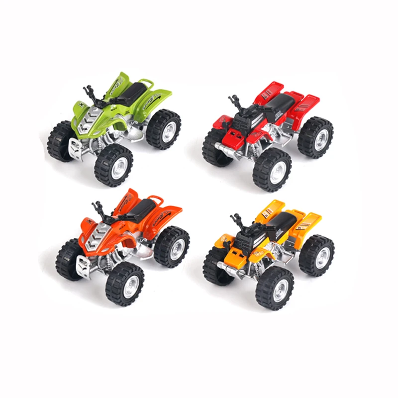 New Design Children Four Wheel Drive Off Road Return Stunt ATV Motorcycle Diecast Pull Back Friction Cars Toys For Boys