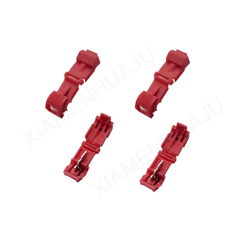 Red Quick Splice Snap Electrical Wire Splice Connector for Robotic Mower Cable
