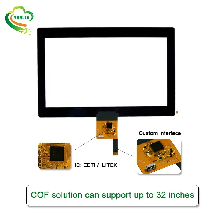 YUNLEA Large Size Anti Vandal Multi Touch Waterproof ILITEK USB PCAP 43 inch Capacitive Touch Screen Panel Kit