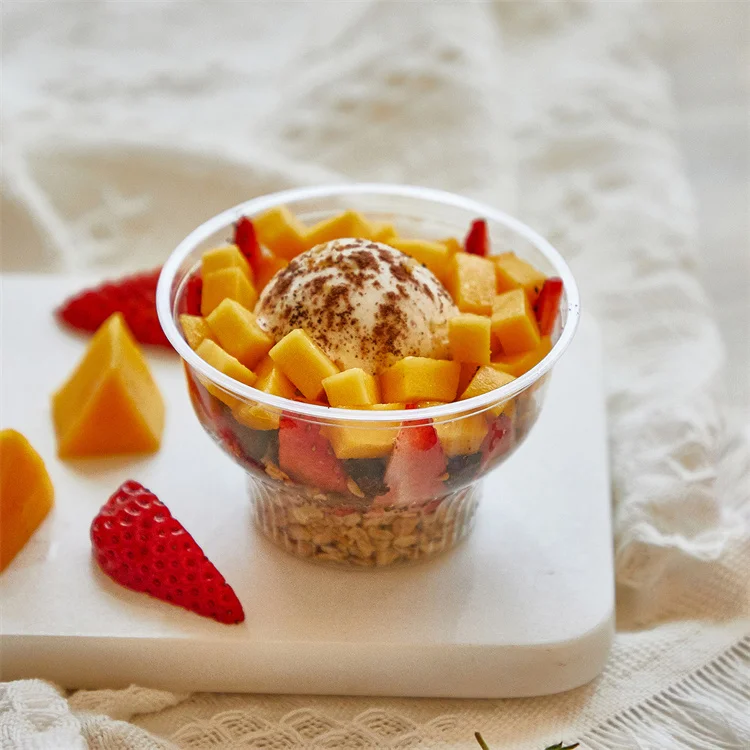 Frosted Cup 9oz Disposable Clear Smoothie PPS Plasticstic Cups with Lids Manufacturer Wholesale Juice PP Plastic Party 10000 8g