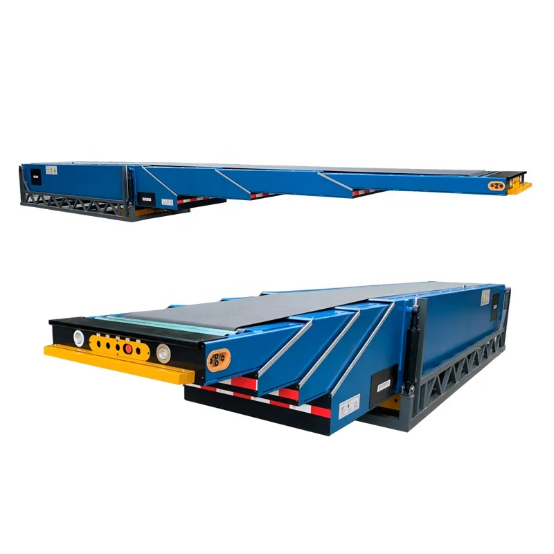 Automatic Remote Control Telescopic Mobile Belt Conveyor For Heavy Duty Loading And Unloading Retractable Conveyor Belt
