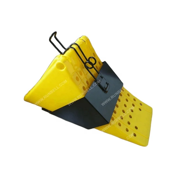 Hot Sale High-impact Plastic Wheel Chocks Heavy Duty Truck Portable Plastic Wheel Chock Tire Stopping for Car Safety