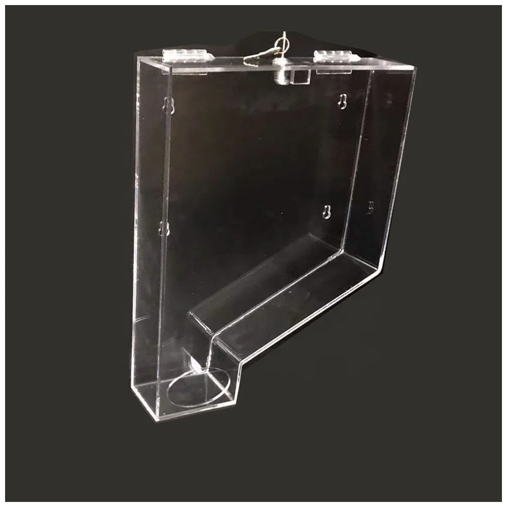 custom design wall mounted transparent clear acrylic perspex condom dispenser