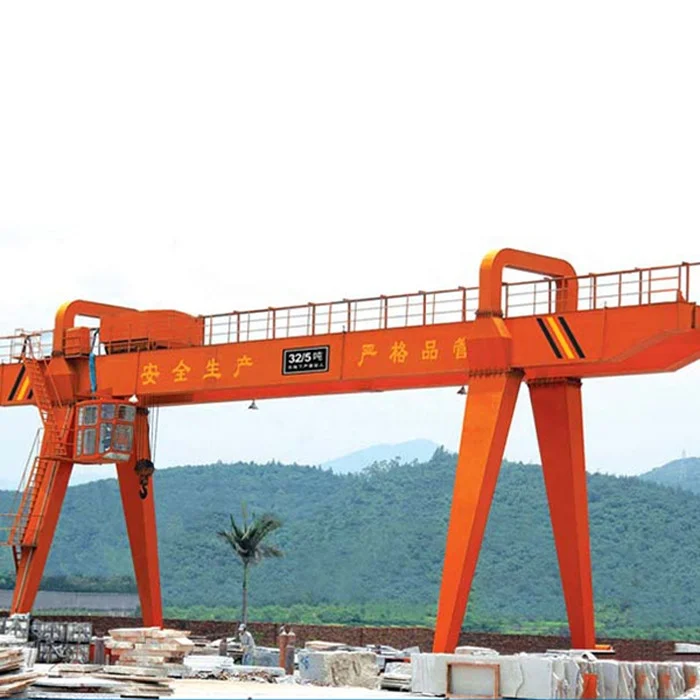 MG type box girder 32 ton China rail mounted double beam gantry crane 50 ton 100 ton for sale