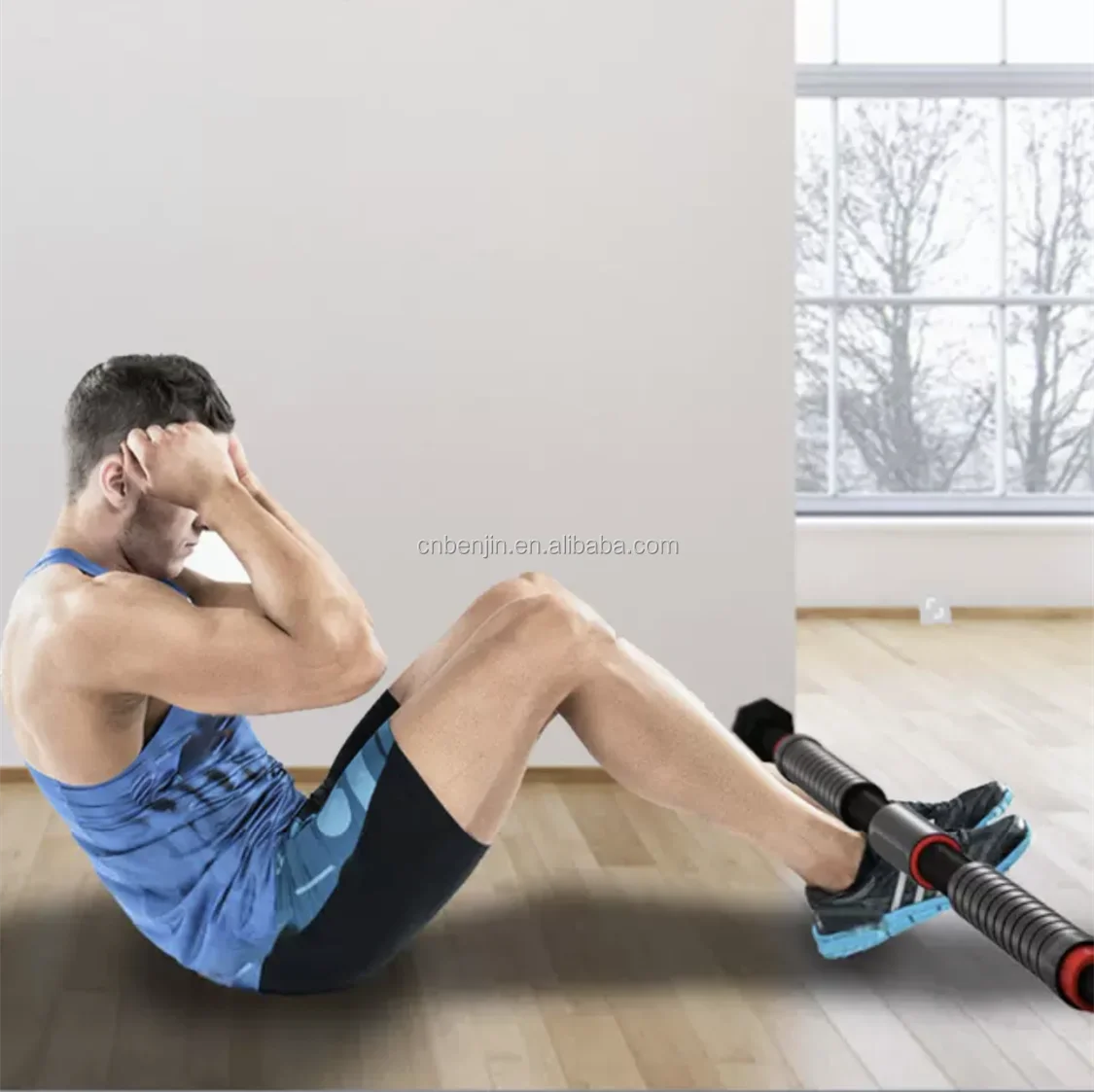 Doorway Pull Up Bar Home Gym Accessories Adjustable Indoor Upper Body Strength Exercise Fitness Equipment with Locking Mechanism