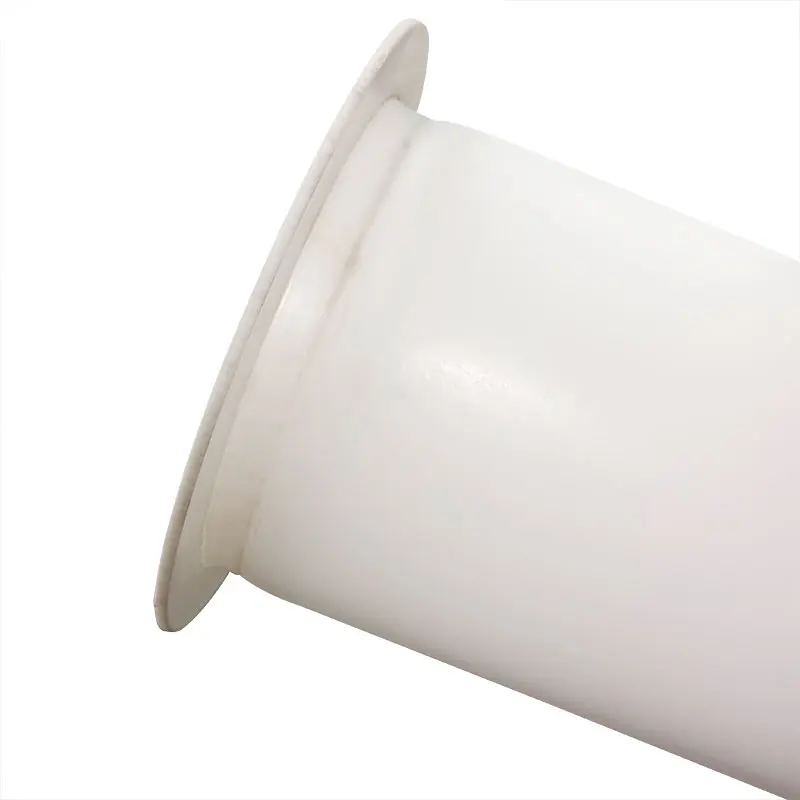 Custom PTFE Plastic Sleeve Bearing Wear Resistant PTFE Flanges Bush Slid PTFE Collar Bushing