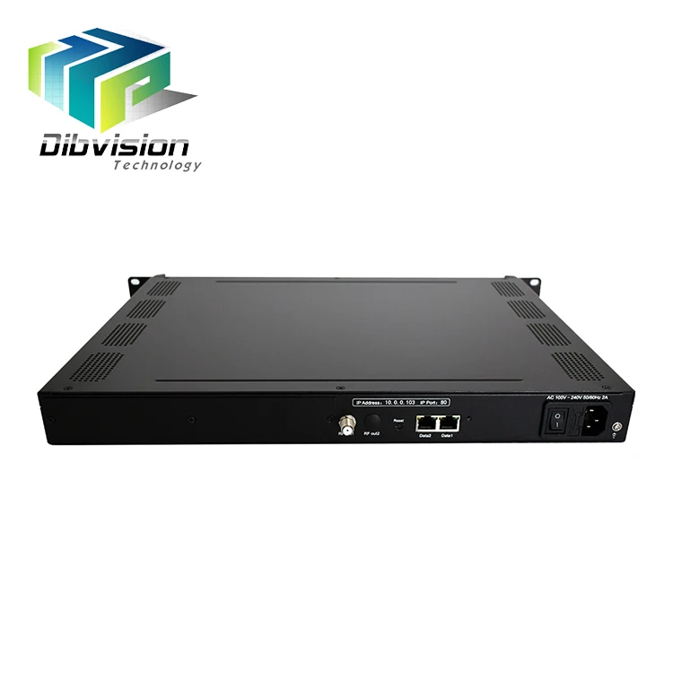  Dvb-t модулятор ip конвертер выходного параметра ISDB-Tb DVB-T ATSC DTMB DVB-C модуляции на 1RU