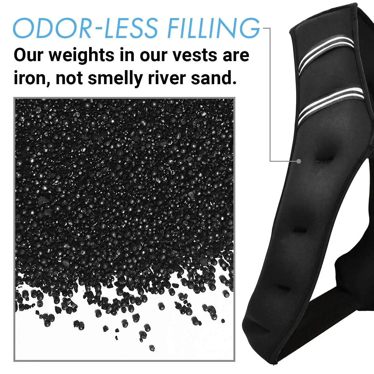 Adjustable Fill Iron Sand Weight Vest Training Plate