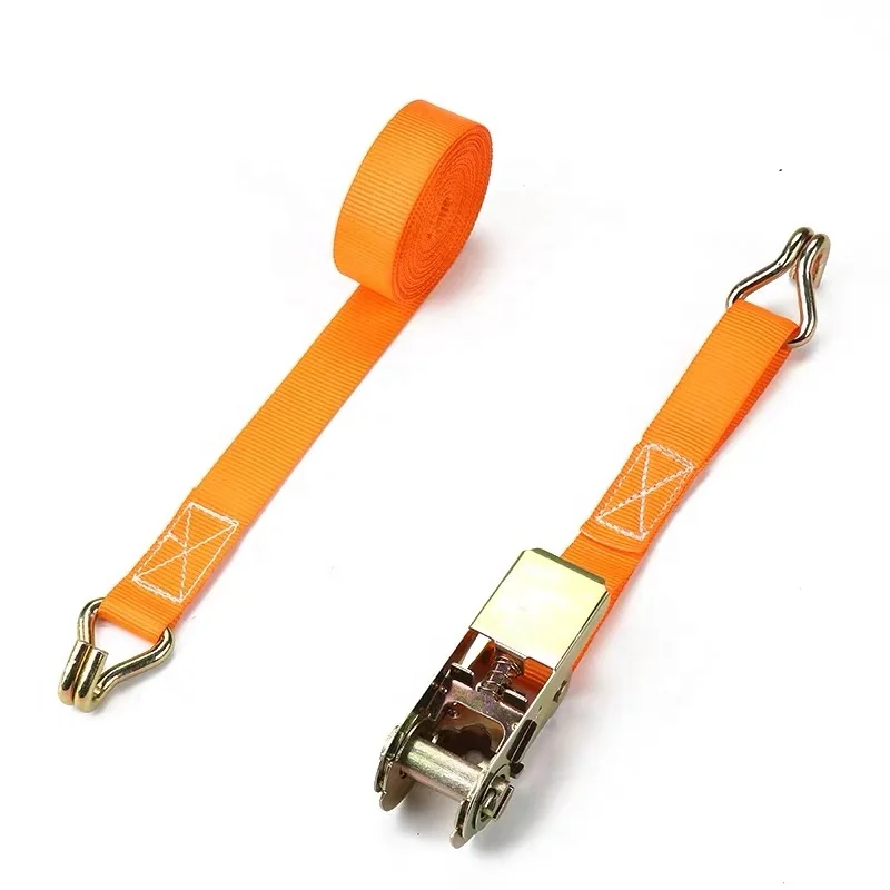 
1 inch mini 25mm 700kg 1500lbs 4.5m 15ft cargo motorcycle rachet ratchet lashing belts Strap with J hook 