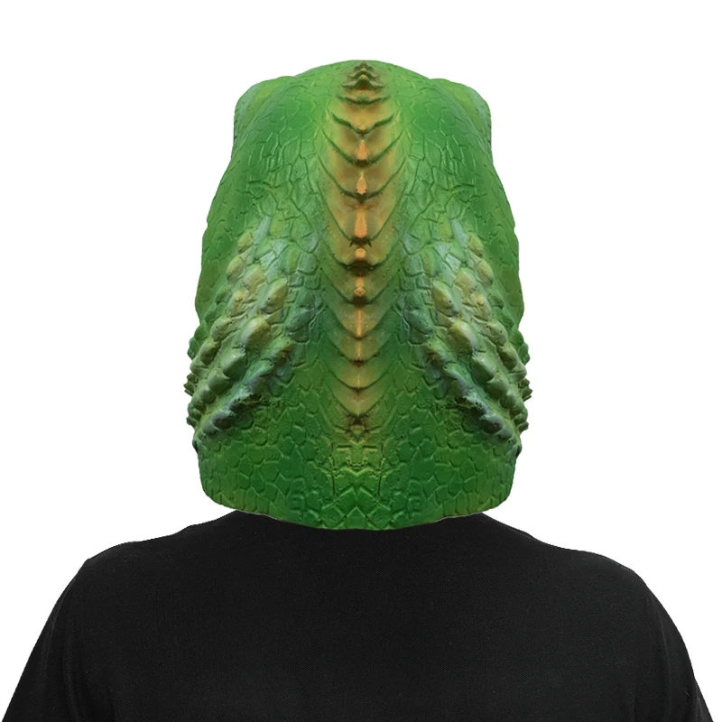Custom High Quality Realistic Halloween Latex Animal Mask Cosplay Party Funny Lizard Mask Masquerade Show Props