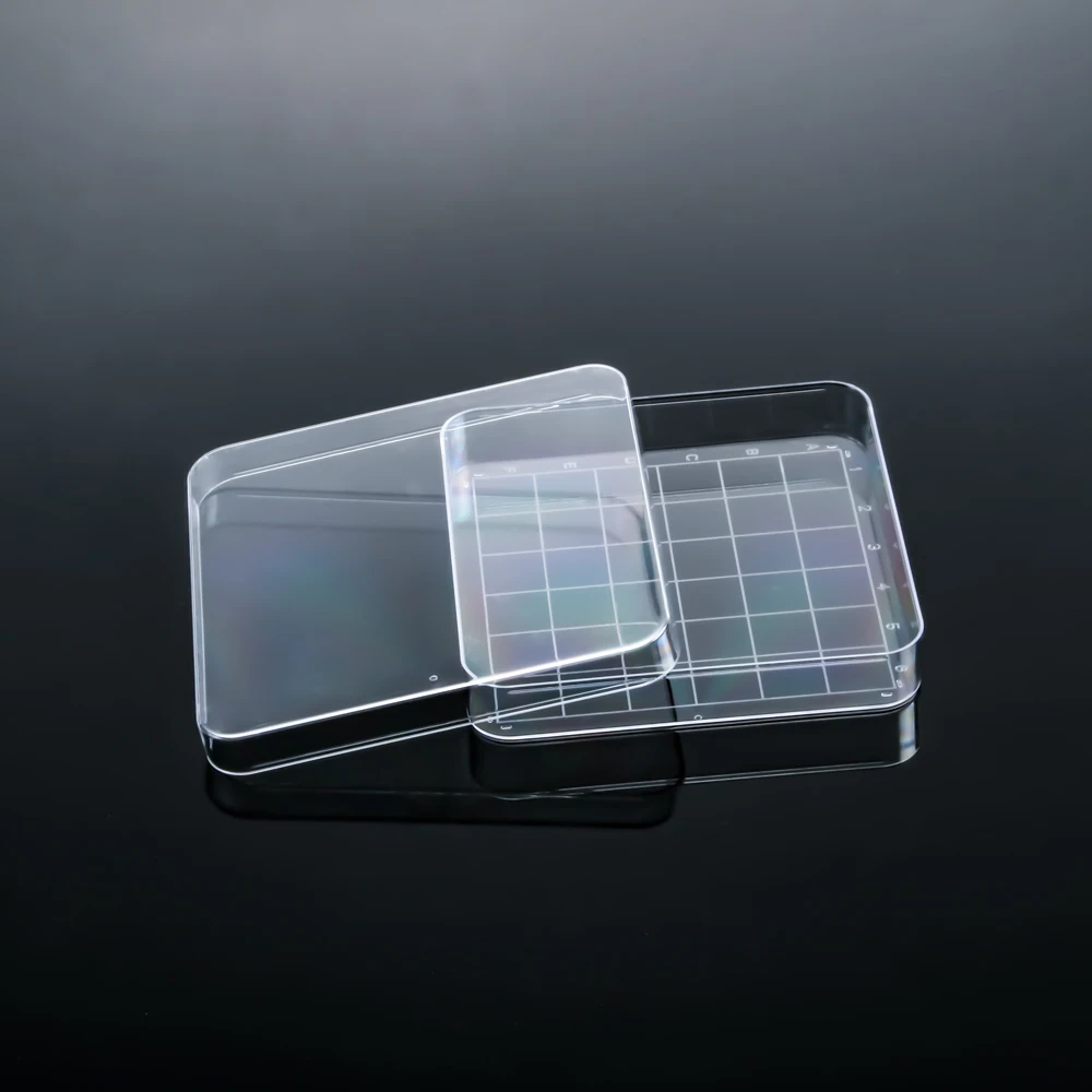 Square Cell Culture Dish Rectangular Tissue Culture Dish Disposable Petri Dish