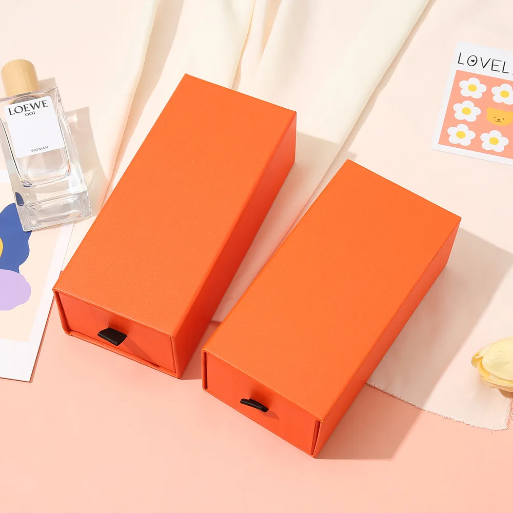 Sliding drawer paper gift boxes sunglasses paper packaging box with custom logo