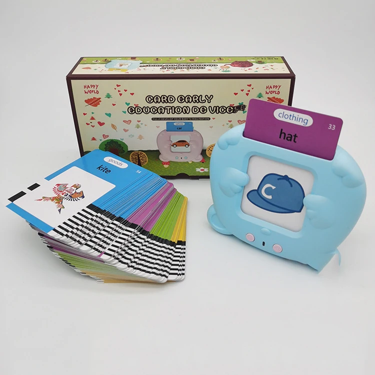 Montessori 510 Words Cognitive Cards Educational Learning Machine Talking Flash Card Arabic