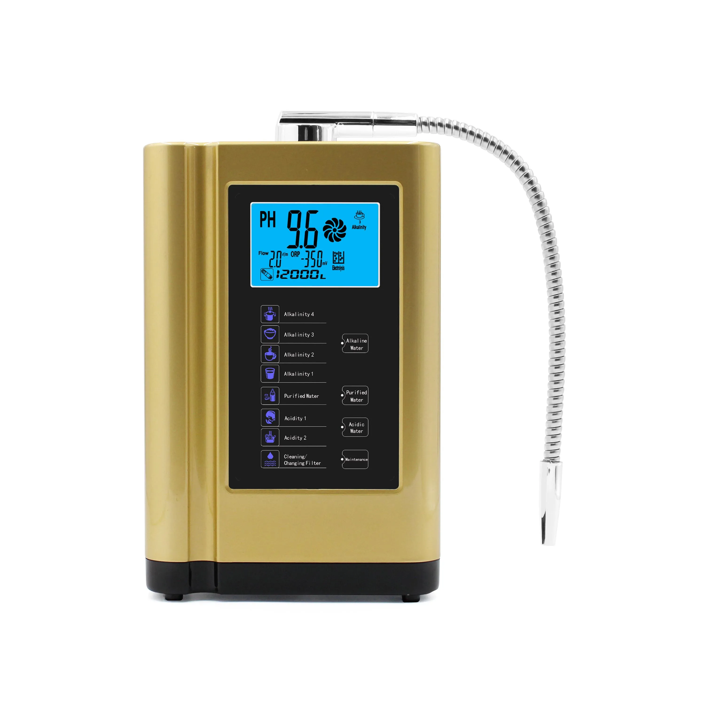 Multi-function Alkaline hydrogen Water Ionizer anti-oxidant ionized water machine hydrogen water generator machine