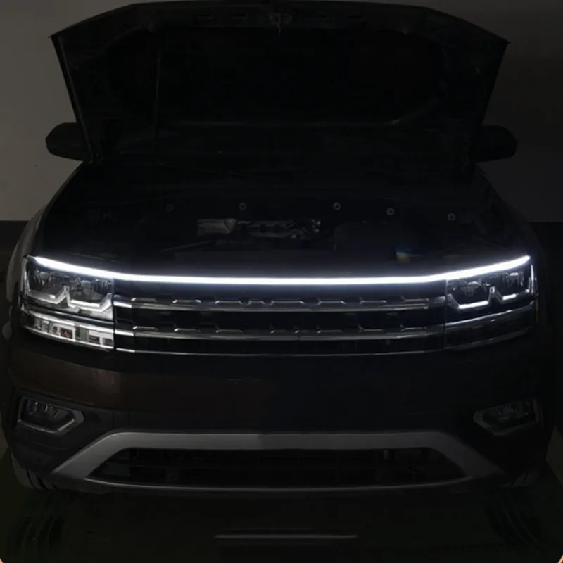 scan drl 1.8m led hood car lights strip car accessories daytime running lights for cars
