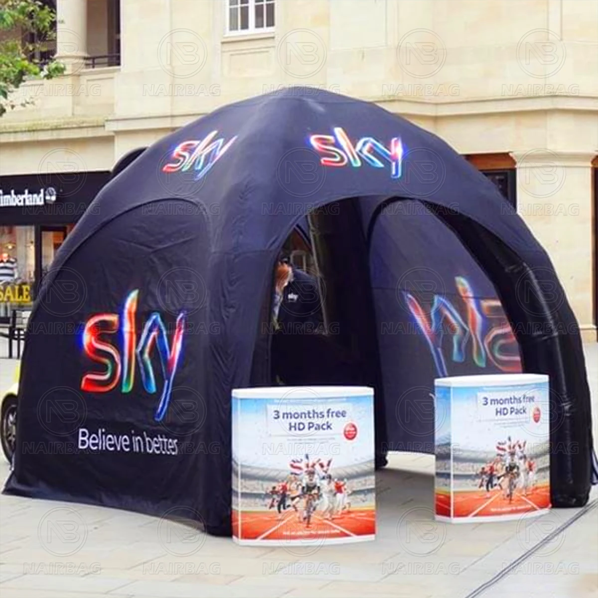 Inflatable Trade Show Tents Waterproof Nylon Printing Outdoor Commercial Advertising Pop Up Air Canopy Gazebo