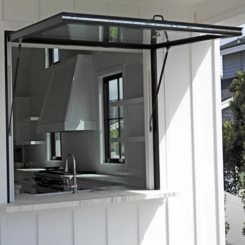 Фабрика высокого качества минималистичный алюминиевый магазин ручной откидной окна