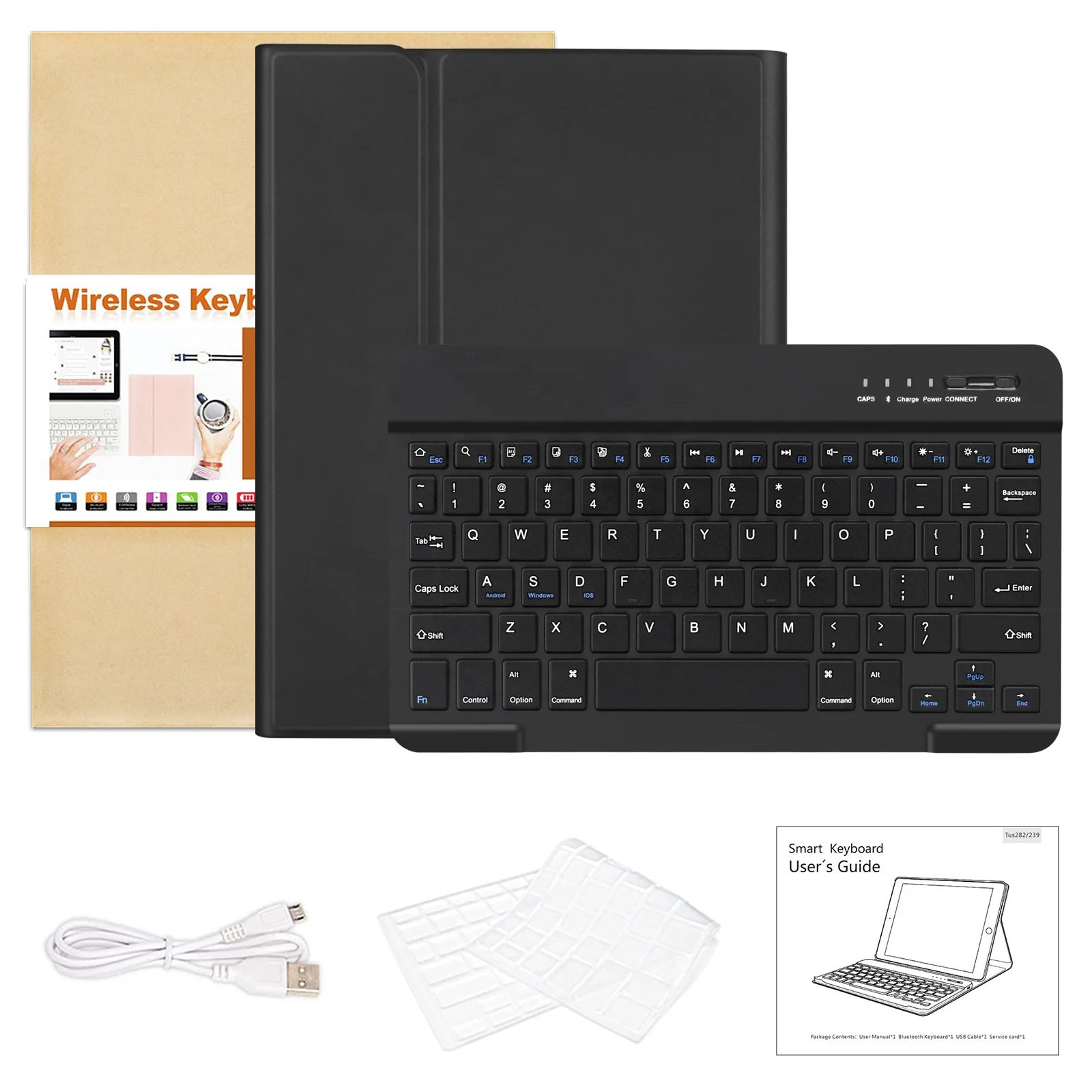 Touchpad Keyboard Case cover for ipad 8th 9th generation case with keyboard folio protect cover