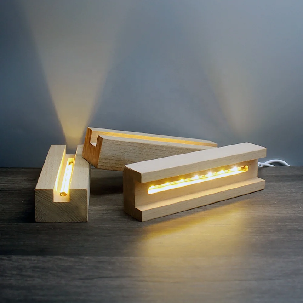 Горячая Распродажа профессиональные акриловые декоративные поделки по низкой цене со светодиодной деревянной основой для детей обучающий химический периодический стол