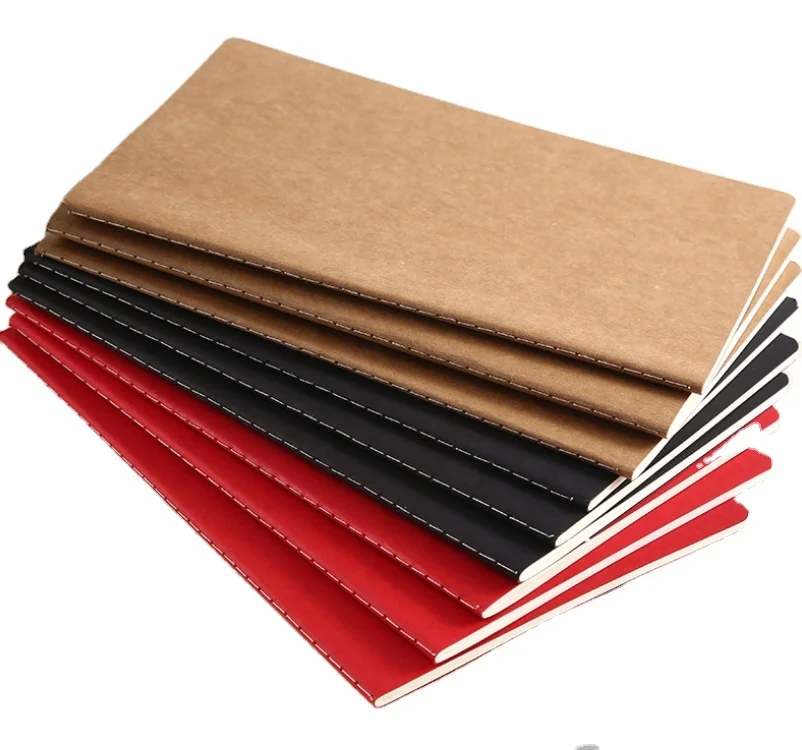 Eco Friendly Low MOQ 30 Sheets Blank Pages Kraft Paper Notebook School Stationery