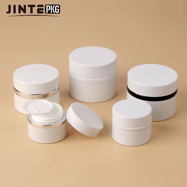 30ml 50ml Aluminum Jar For Nail Gel Packaging Container Aluminum Double Wall Jars with Inner PP Jar