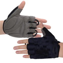 PRI microfiber Fitnesss Training Long Wrist Great Grip Fingerless Cycling Weight Lifting Gym Gloves