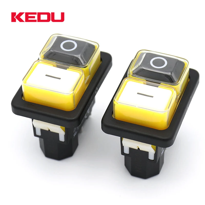 KEDU KJD17B черно-белая кнопка 2NO Pusth кнопочные переключатели магнитный переключатель