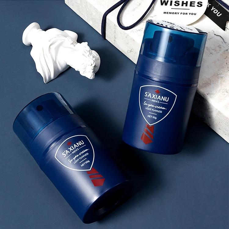 Mens Makeup Cosmetic Revitalizing Oil Control Even Skin Brightening Facial Concealer Men Makeup Cream Whitening Tone Up Cream