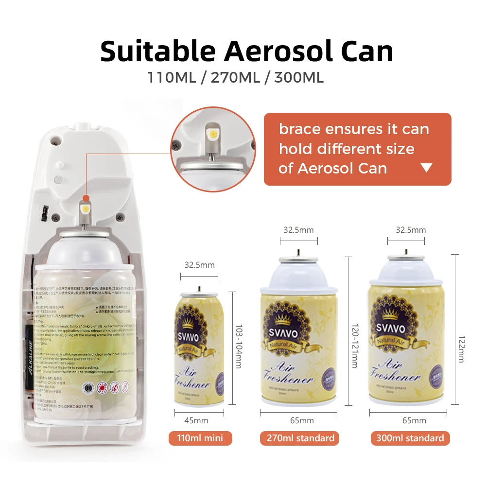 Cheap price Wall-mounted Timed Adjustable spray Fragrance Aerosol Air Freshener Dispenser