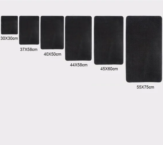 Wholesale Logo Custom Easy To Clean Portable EVA Double Layer Pet Cat Litter Mat Pet Waterproof Light Weight Feet Mat