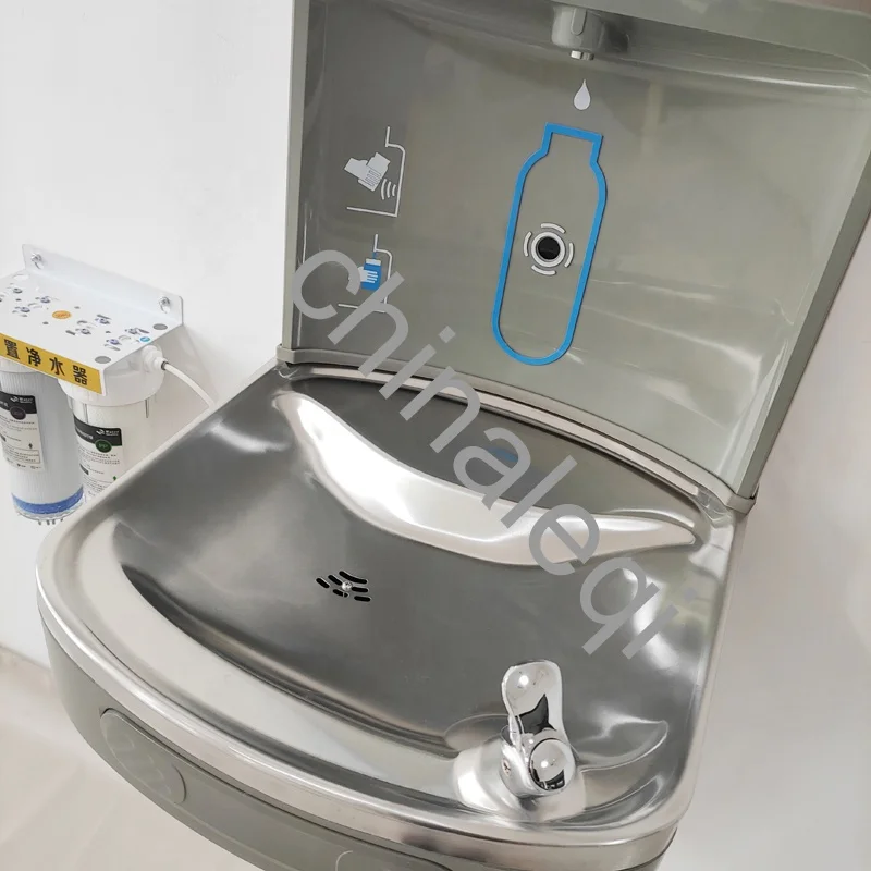 Stainless Steel Water Cooler/Wall Mounted Cold Water Dispenser with Bottle Filler