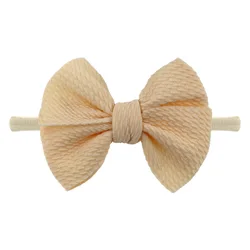 European and American simple three-dimensional bow headdress children elastic nylon headband