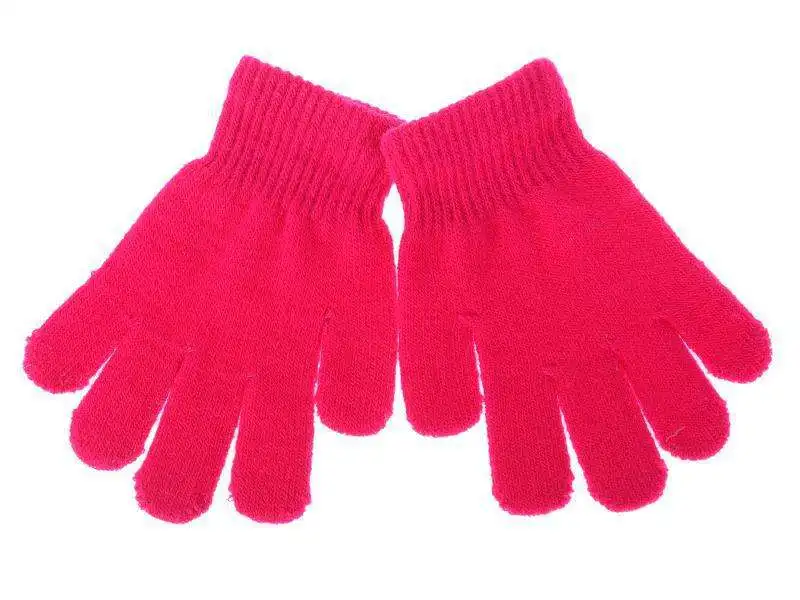 ZMSAFETY Acrylic Stretchy Mitten Winter Knitted Children Girl Boy Magic Kids Gloves