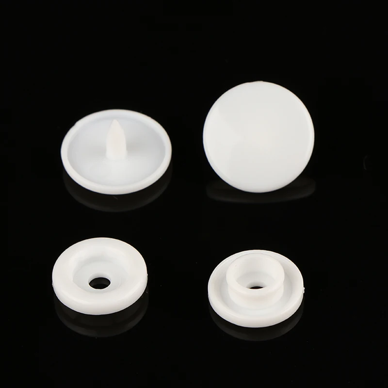 Factory Direct Cheap 14mm Durable Plastic Snap Fastener Buttons For Labor Uniforms Raincoat PVC Bags