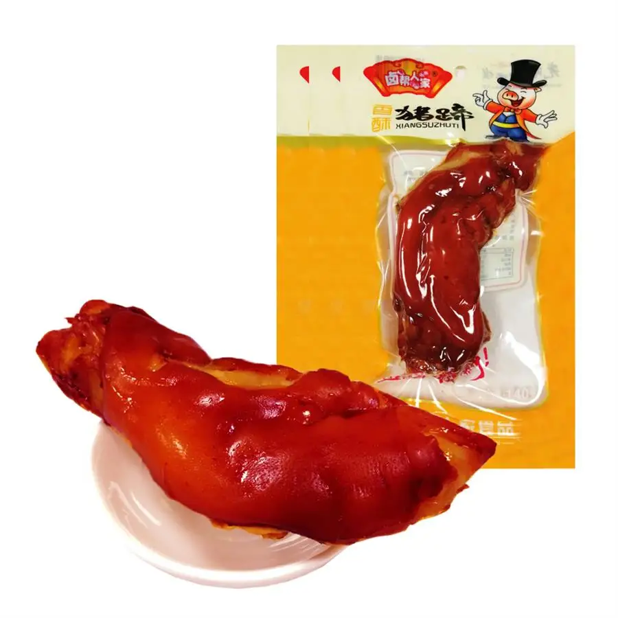 
Crispy pig feet 140g bag pork snack meat net red snack food 