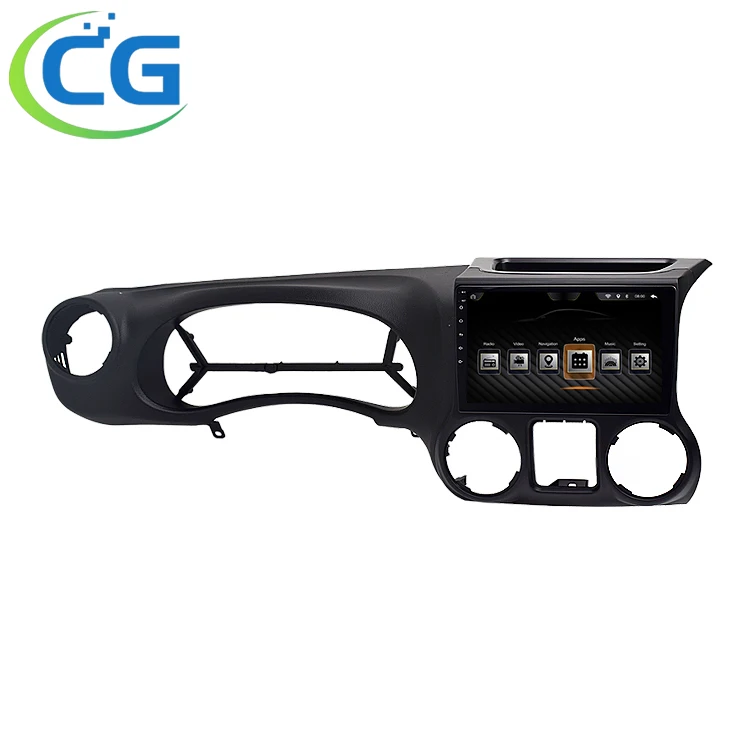 10.1 inch wholesale Android For Jeep wrangler 2011-2014 Multimedia Stereo Car DVD Player Navigation GPS Video Radio IPS