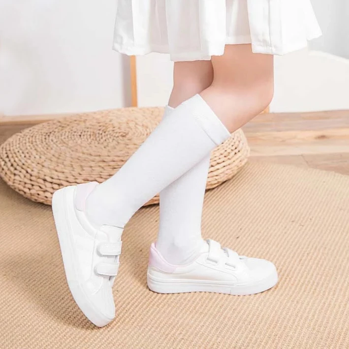 Низкий минимальный заказ дешевые белые Школьные носки для девочек оптовые цены школьные униформа мальчиков