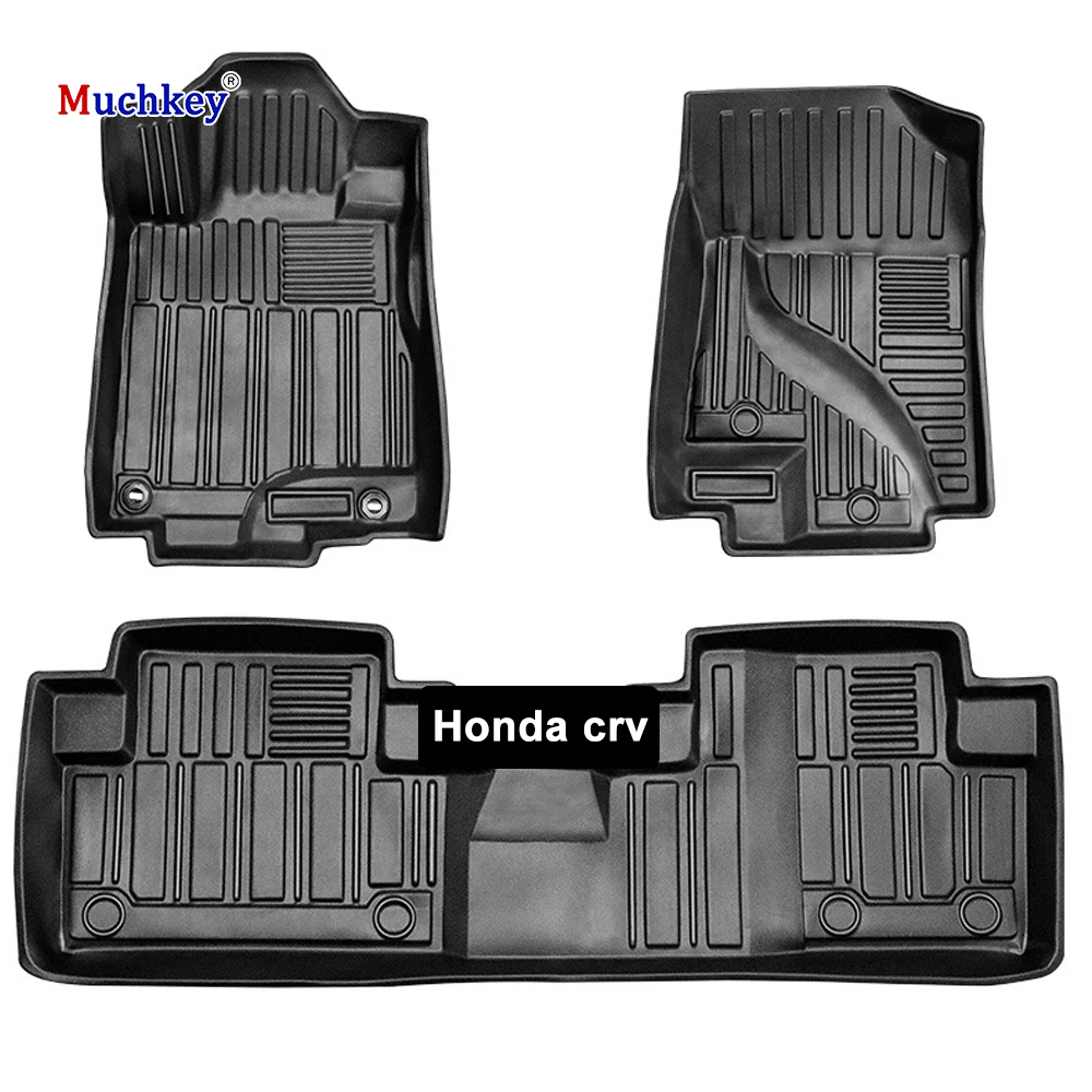 Muchkey Car Interior Accessories Left Right Hand Drive Carpet Liner Custom Luxury TPE Car Floor Mats For Honda Crv 2012-2016