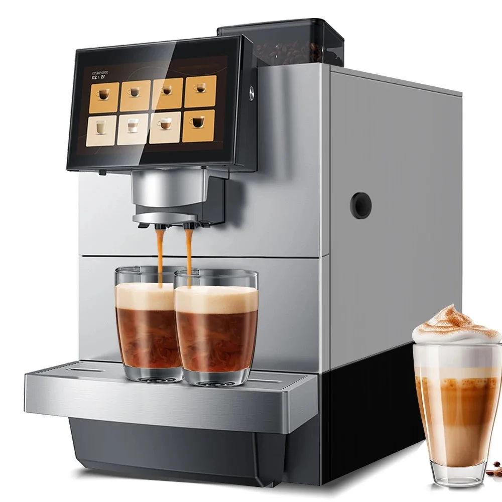 Home Office Cafes Full Automated Cappuccino Expresso Coffee Maker with Steam Wand