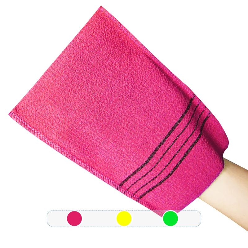 Korean Natural 100% Viscose Exfoliating Mitt Wash cloth Towel Glove Shower Scrubber Bathing Accessories Body Exfoliating Gloves