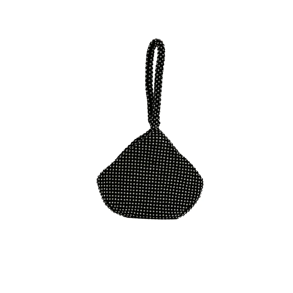 
2021 fashion evening handbags diamond bling bling matching headband and purse 