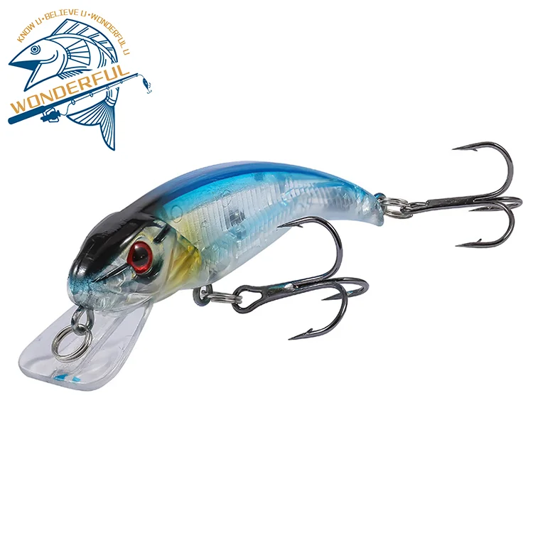 Simulation Bionic Plastic Deep Diving Freshwater Long Casting Hard Wobbler Sinking Minnow Fish Lure