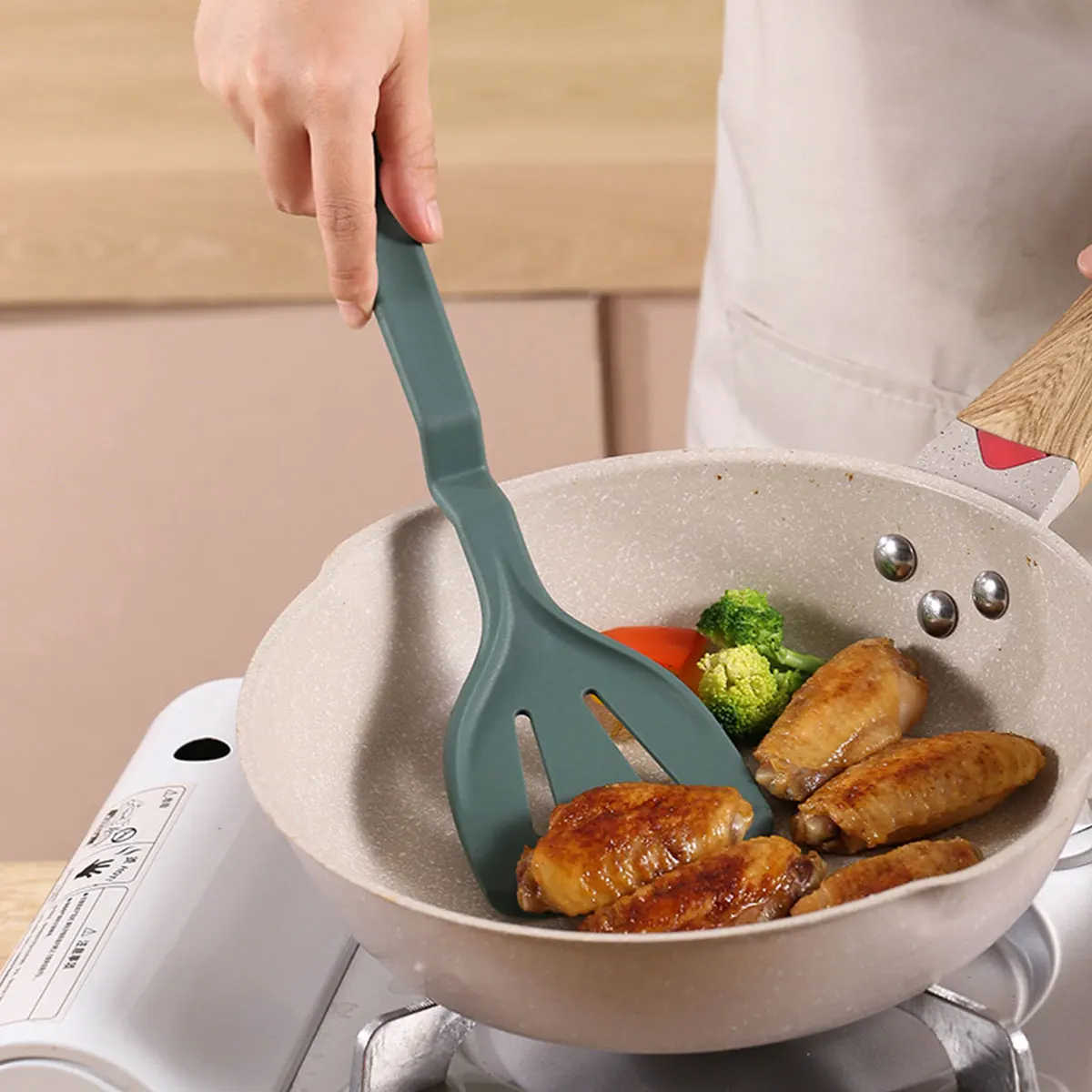 Heat Resistance Non-Stick Kitchen Cooking Tools Set Utensils Silicone Spatulas Set With Custom Logo