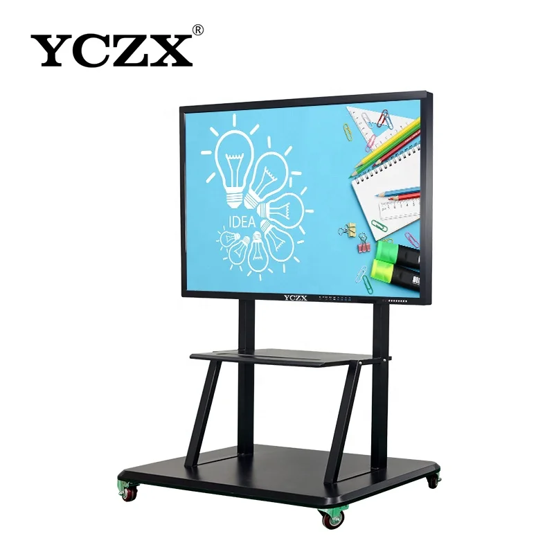 65/75/86/100/110 inch finger multi touch screen smart LCD display meeting room electronic digital interactive smart white board