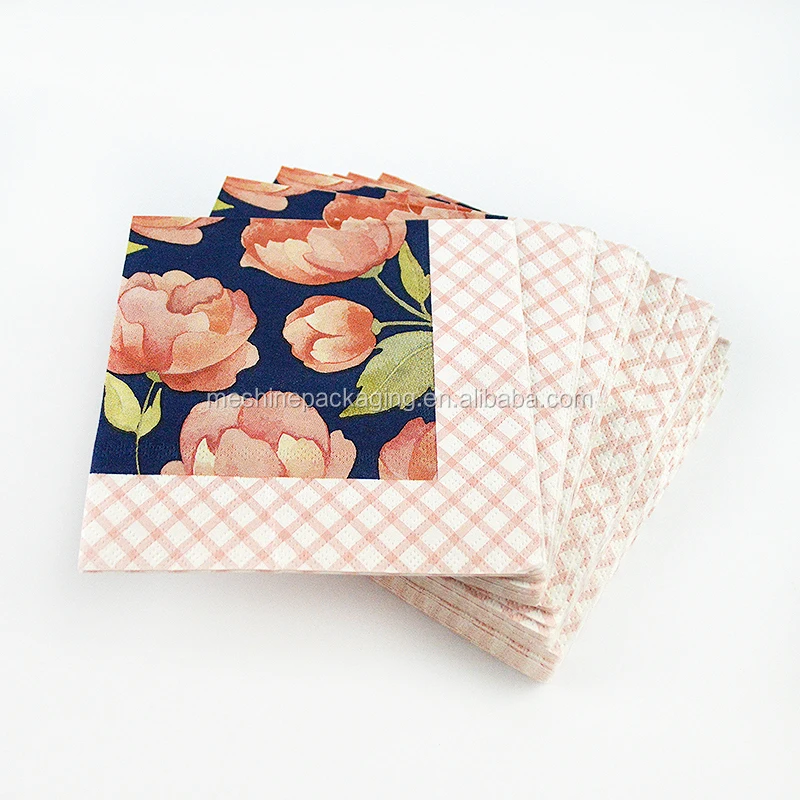 Solid Color Paper Napkin Festive & Party Plain Tissue Serviette 33*33cm Or Custom Napkins