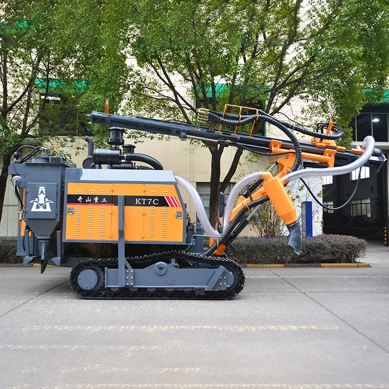 KT7 deep 25m 120r/min portable blast hole drilling rig