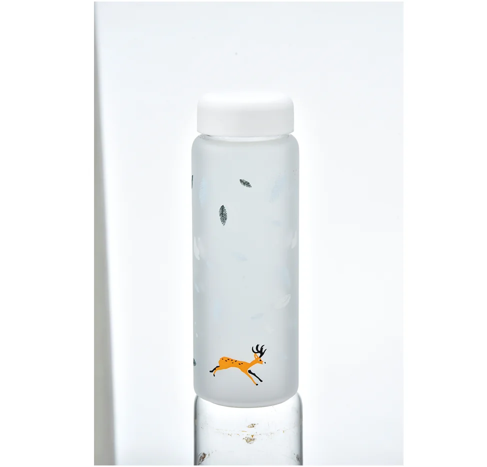 High quality cute water bottles with crystals children animals pattern