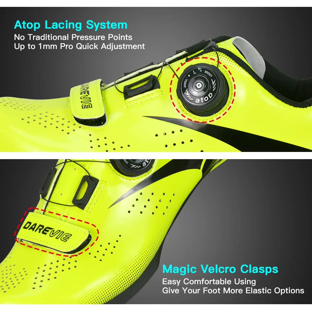 
Darevie custom Breathable Racing Cycle Shoes Men /Women Road Cycling LOOK SPD-SL bicycle shoes 